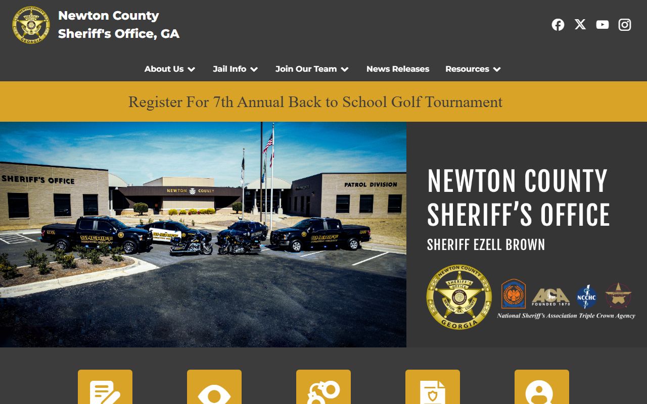 Newton County arrest records sheriff home page