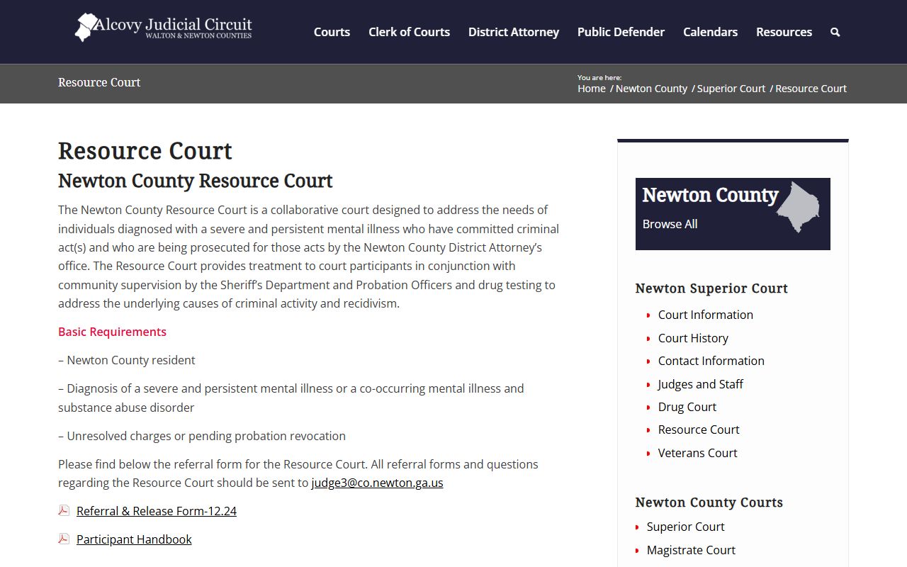 Newton County criminal court records Resource Court