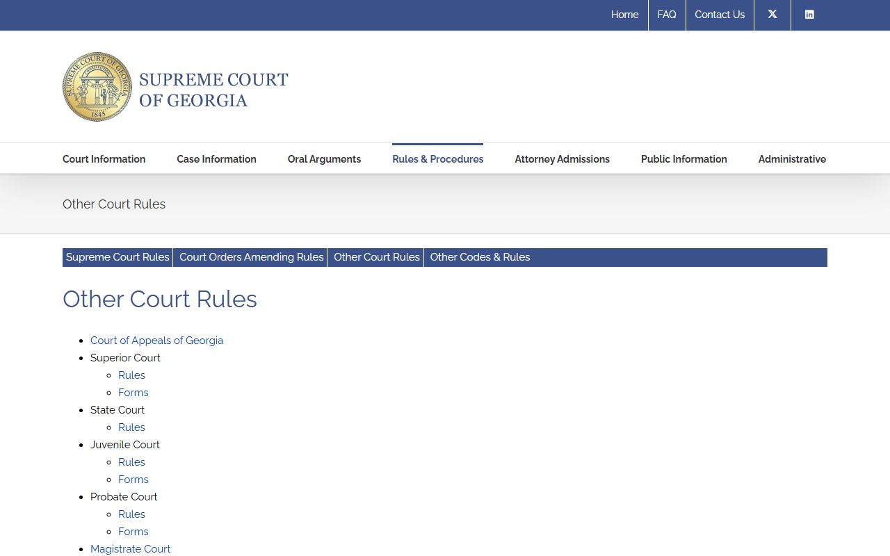 Georgia court rules for Newton County court records