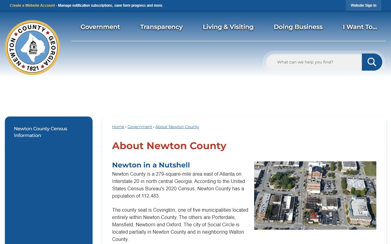Newton County court records local county facts overview