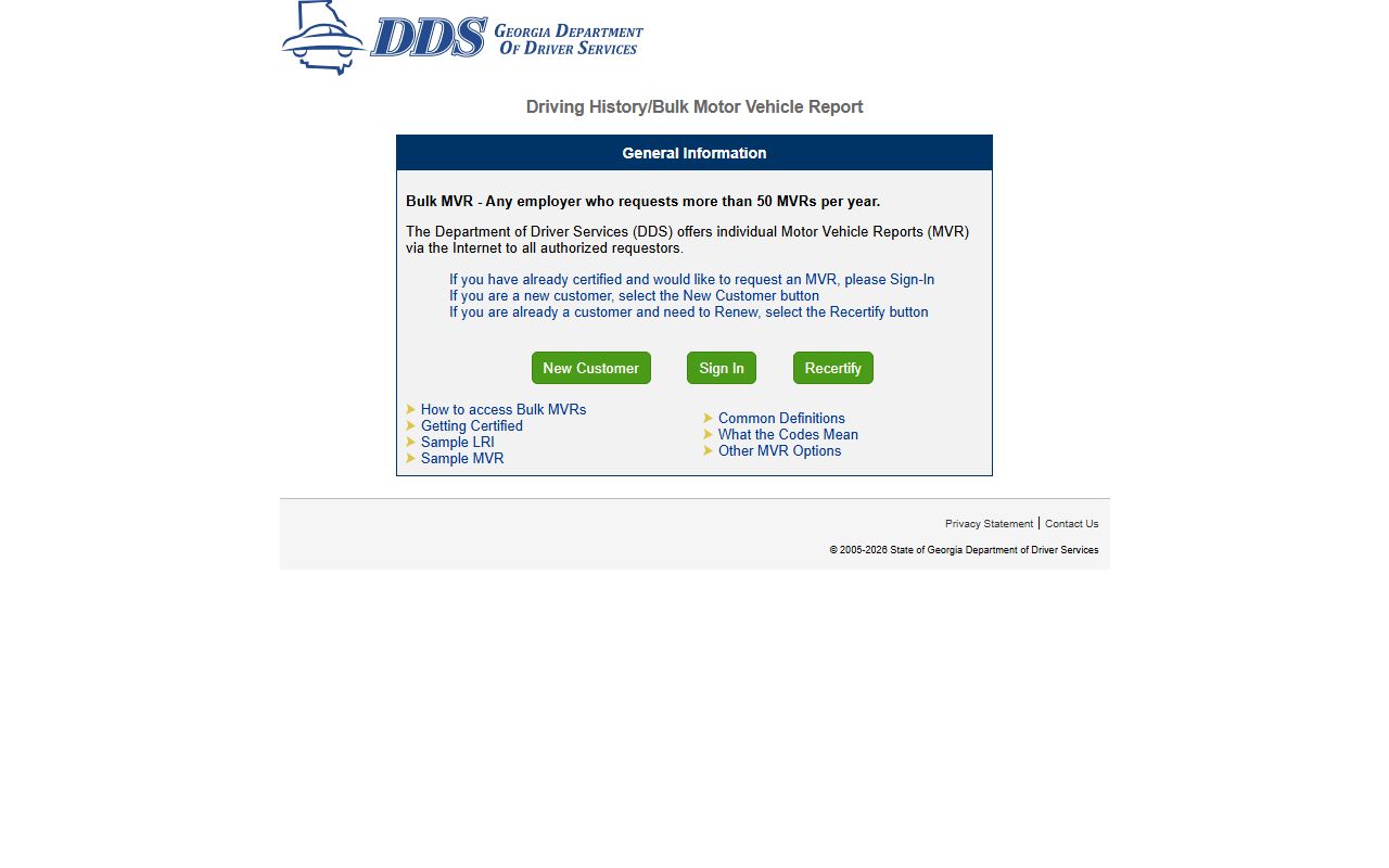 Newton County traffic court records DDS online MVR portal